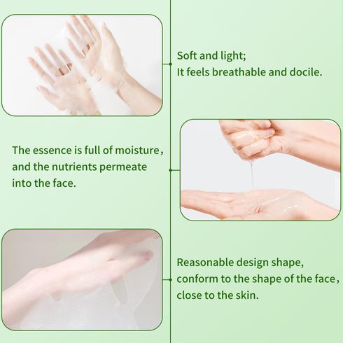 Aloe Vera Face Mask,Hydrating Face Masks Skincare For Dry, Oily,Sensitive Skin,Aloe Facial Skincare Sheet For Moisturizing, Soothing, Calming, Sun...