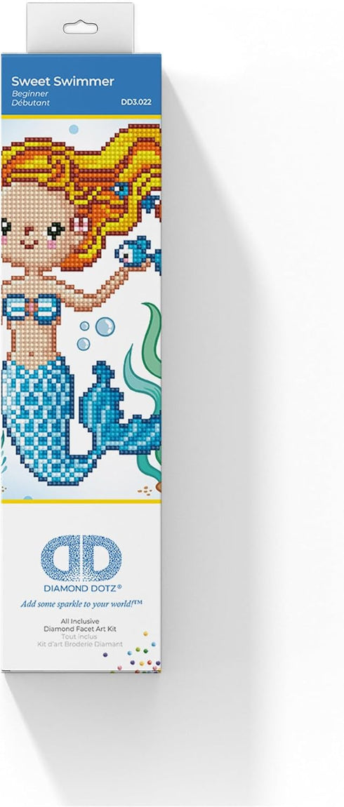 DIAMOND DOTZ Sweet Swimmer Diamond Painting Artwork Kit...