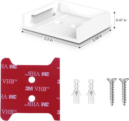 2PACK Wall Mount Kit for Wyze Cam V2/V1 with Screwless and VHB Stick On - Easy to Install, No Tools Needed, No Mess, No Drilling, Strong Adheasive...
