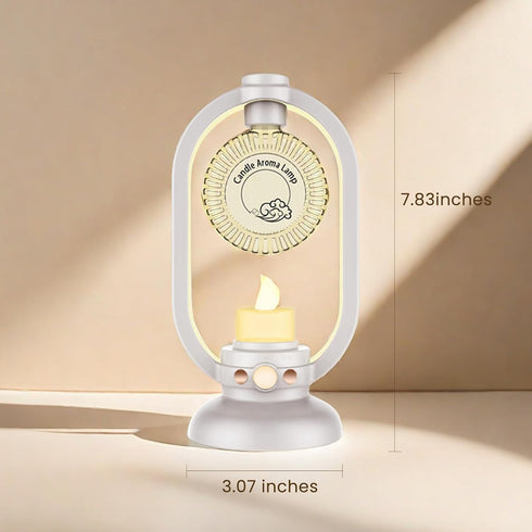 Candle Aromatherapy Lamp, Essential Oil Diffuser Humidifier, Lights with Automatic Human Body Sensing Function, Suitable for Bedroom, Office, Rest...
