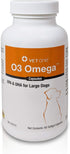 VetOne O3 Omega Capsules Nutritional Supplement with Omega 3 Fatty Acids | Builds Immune & Joint Health | Promotes Healthy Skin & Coats | Large Do...