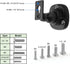 2 Pack Speaker Wall Mount Holder for 1/4"-20 Threaded Keyhole,2 Pack Adaptors Compatible with Non 1/4"-20 Threaded Screw Holes,360°Rotation Adjust...