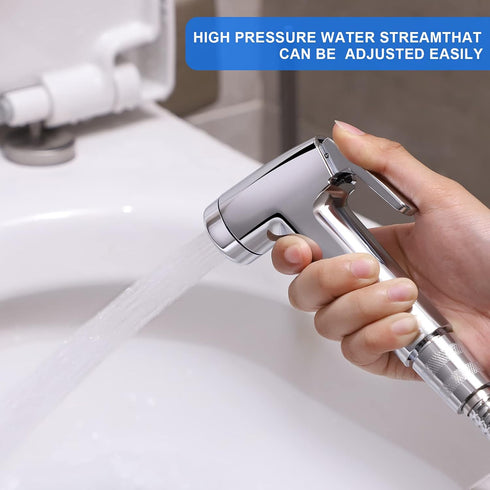 Bidet Sprayer for Toilet, Handheld Toilet Bidet Sprayer, Hand Held Bidet Sprayer for Toilet, Bathroom, Cloth Diaper, Toilet Jet Spray Set (2sets, ...