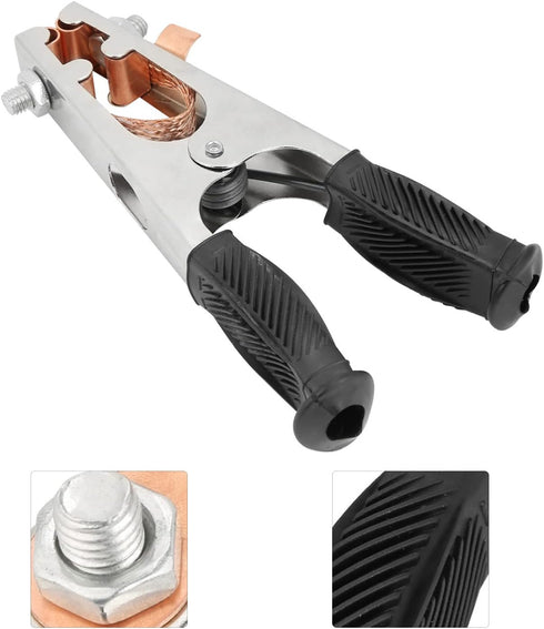 Welding Ground Clamp, 500A Electroplated Welding Earth Clip, Copper Grounding Clamp for Manual Welder(US Type)...