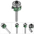 Banding,CMT Router Bits, Banding Trimmer Routers Bevel Top Trim Router Woodworking Milling Cutter 4 Teeth Trimming Cutter Trimmer Router Bit(R3)(1...