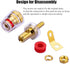 4mm Banana Plug Socket Connector Binding Post for Amplifier Speaker Terminal in-Wall Plate (8-Pack)...