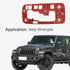 Bling Gear Shift Box Frame Cover Trim Sticker, Gear Shift Cover Bling Car Interior Accessories Compatible with Wrangler 2012-2018 (Red)...