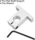uxcell 4pcs SK12 Aluminum Linear Rod Rail Shaft Support for 12mm Diameter Shaft, Linear Motion Rail Guides Mounting Bracket for CNC Machine, 3D Pr...