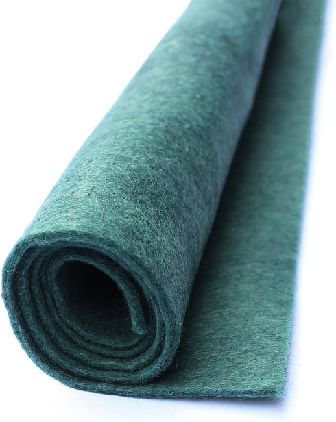 Babbling Brook - Deep Blue Green - Wool Felt Oversized Sheet - 35% Wool Blend - 1 12x18 inch Sheet...