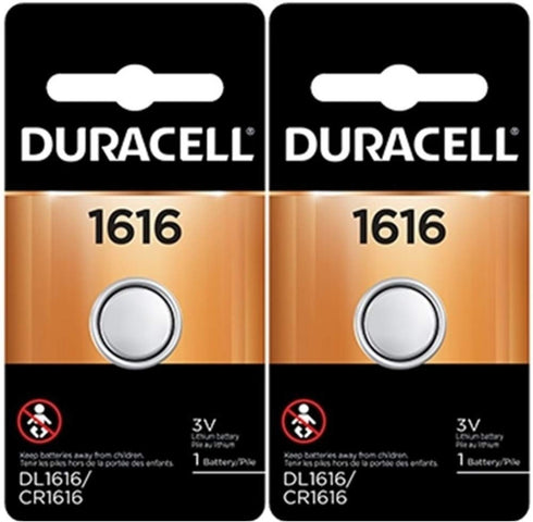 Duracell 1616 DL1616 CR1616 DL1616B2PK Coin Cell Watch Battery 3.0 Volt Lithium, 2 Count (Pack of 1)...