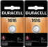 Duracell 1616 DL1616 CR1616 DL1616B2PK Coin Cell Watch Battery 3.0 Volt Lithium, 2 Count (Pack of 1)...