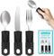 Adaptive Utensils, Adaptive Utensils 3pcs for Hand Tremors,Elderly, Arthritis,Parkinsons-Built Up Utensils for Adults–Easy Grip Aids Handle–2.7oz ...