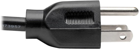 Tripp Lite Standard Computer Power Cord 10A,18AWG (NEMA 5-15P to IEC-320-C13) 4-ft.(P006-004) Black...