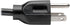 Tripp Lite Standard Computer Power Cord 10A,18AWG (NEMA 5-15P to IEC-320-C13) 4-ft.(P006-004) Black...
