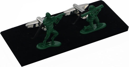 Soldiers Chess Cuff Links Green Color Contra Fighter Design Cufflinks With Gift Box...