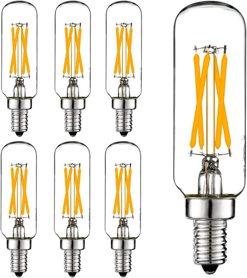 LiteHistory LED Bulb Dimmable 6W Equal Warm White 2700K T6 T25 E12 Candelabra Bulb 60 watt for Chandeliers,Ceiling Fan,Pendant,Wall sconces AC120V...