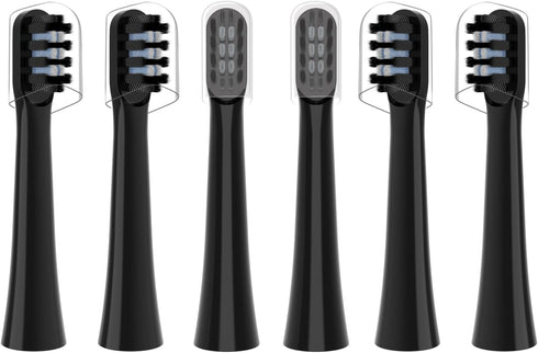 Replacement Toothbrush Heads Compatible with Colgate Hum Connected Smart Battery Toothbrush Refill Head (Black)...