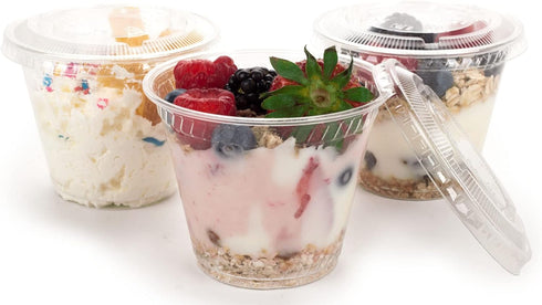 Golden Apple,9oz Plastic cups with flat lid no hole 50sets...