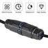 6pcs IP68 Waterproof Junction Box, Outdoor Electrical Cable Connector for 3.5-10mm Wire Range(AC 250V, 16A), Quick Screwless Installation (2505-5P...