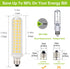E11 LED Dimmable Light Bulb 9W, 100W Equivalent Halogen Replacement Bulbs, Warm White 3000K, E11 Mini Candelabra Base Corn Bulbs JD T3 T4 120V for...
