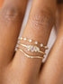 Stackable Gold Rings for Women Dainty Gold Stacking Cubic Zirconia Thumb Ring Set Trendy Statement Promise Wedding Bands Engagement Rings 6 7 8 9 ...