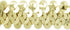 Expo International 2-Row Metallic Stretch Sequin Trim, Versatile Sequins for Crafts, Durable Trim for Costumes, Fashion, and Home Decor, Gold, 20-...