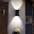 Outdoor Wall Light Dual Head Exterior Wall Lamp with Up and Down Sconces Wall Mount Lights for Garage, Doorway(white light)...
