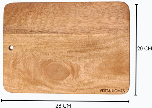 Wooden Cutting/Chopping/Serving Board, Platter for Vegetables, Cheese and Charcuterie | Mango Wood | 11 * 8 Inches | Handcrafted in India...