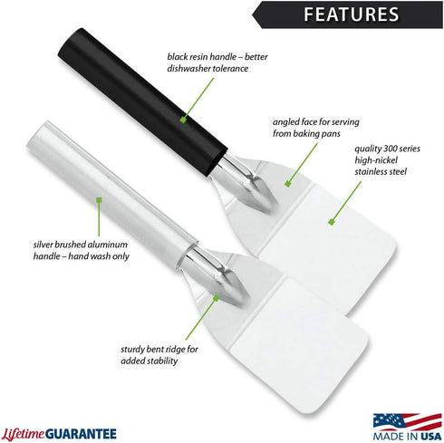 Rada Cutlery Mini Server, Made in USA, Black Handle...