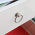 Kitchen Cabinet Handles, Metal Drawer Rings Pulls,Single Hole Cabinet Handles and Knobs,Bathroom Cabinet Hardware with Installation Screws (Silver...