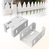 Aluminum Fence Bracket for Vinyl Fencing,Fence Bracket Used for Connecting Panel to Post,Vinyl Fence Brackets Fit 2.75in Rails,Heavy Duty Metal Fe...