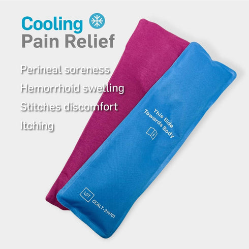 Postpartum Essentials by NatraCure: 2 Reusable Perineal Ice Packs, Cooling Postpartum Pads - Perfect for After Labor and Delivery Essentials, C Se...