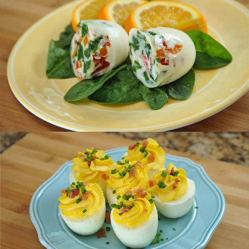 Egglettes Egg Cooker - Hard Boiled Eggs without the Shell, 4 Egg Cups...