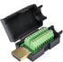 Oiyagai HDMI Solderless Male Quick Connector, Port Terminal Solderfree Breakout Connector Board with Case Accessories...
