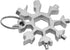 18 In 1 Multifunctional Stainless Steel Snowflake Wrench Tool for Bicycle/Bottle Opener/Outdoor Camping...