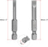 uxcell 4mm and 6mm Magnetic Slotted Screwdriver Bit Set, 1/4" Hex Shank 2" Length S2 Power Tool, 15-Piece...