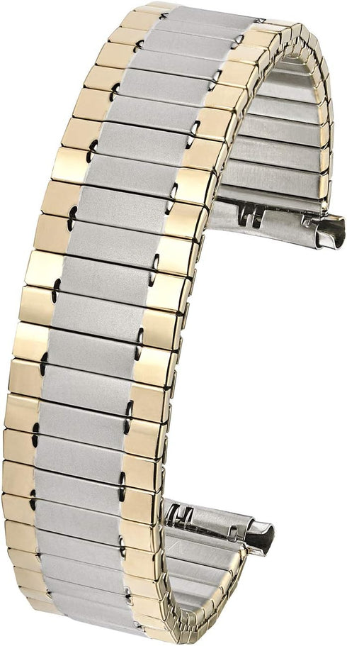 Alpine Stainless Steel Expansion Watch Band - Mens Stretch & Wrist Watch Band with Squeeze Ends - Flexible Replacement Watch Bands for Women & Men...