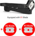 Edge Banding Trimmer - Chamfer Plane Edge Banding,Handle Edge Trimmer Manual Planer Woodworking Blade Edge Corner Planer Quick Edge Chamfer Burr S...