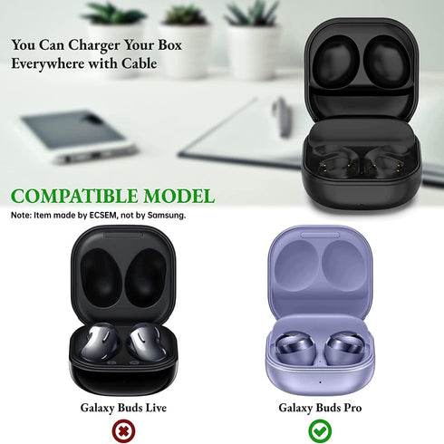 Replacement Charging Case Compatible with Samsung Galaxy Buds Pro SM-R190 Charger Replacement USB Wired Charging Case Cable Accessory...