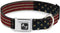 Buckle-Down Seatbelt Buckle Dog Collar - Vintage US Flag Stretch - 1" Wide - Fits 15-26" Neck - Large...