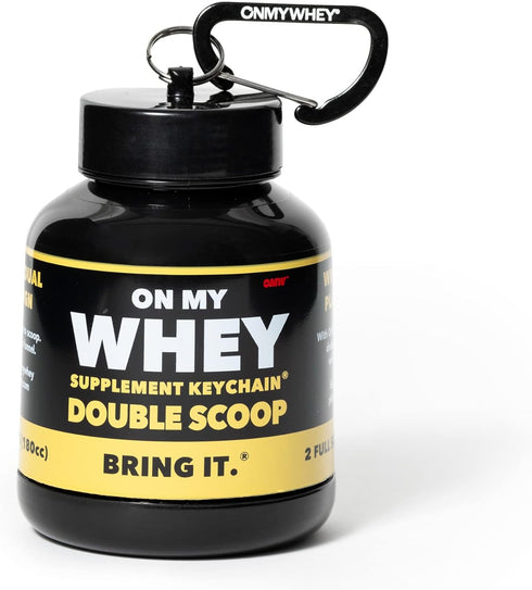Protein Powder Container to Go - Travel Water Bottle Funnel for Mixes, Portable Pre Workout Supplement Containers & Dispenser Funnels, Mini Prewor...