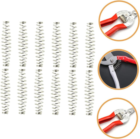 12pcs Garden Shears Spring Hand Pruners Stainless Steel Scissors Plant Clippers Tree Trimmer Springs Trimming Scissors Springs Garden Pruner Sprin...