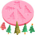 Christmas Tree Fondant Cake Silicone Mold 1 Pcs for Cake Decoration Candy Sugar Cupcake Topper Cake Polymer Clay Crafts Epoxy Resin...