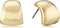 Anne Klein Gold Tone Post Button Earrings...