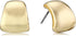 Anne Klein Gold Tone Post Button Earrings...