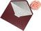 25 PCS Pearl Burgundy with Silver Glitter Envelopes A7, 5.35 x 7.7 inches, Perfect for 5x7 Wedding Invitation Cards,Birthday Greeting RSVP Invite...