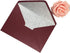 25 PCS Pearl Burgundy with Silver Glitter Envelopes A7, 5.35 x 7.7 inches, Perfect for 5x7 Wedding Invitation Cards,Birthday Greeting RSVP Invite...