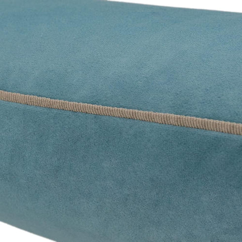 Solid Velvet Decorative Throw Pillowcase Luxury Soft Cushion Cover for Sofa Couch Chair 14 x 24 Inches Blue...