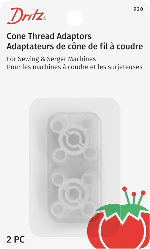 Dritz 920 Cone Thread Adapters, Clear, 2 Count, White...