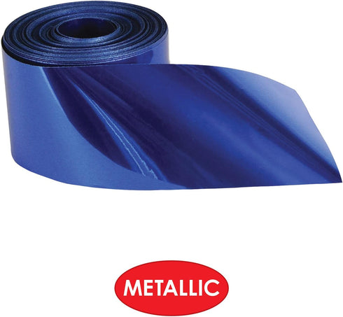 Beistle Gleam 'N Streamer Metallized Streamer, 2-Inch by 200-Feet, blue (55365-B)...
